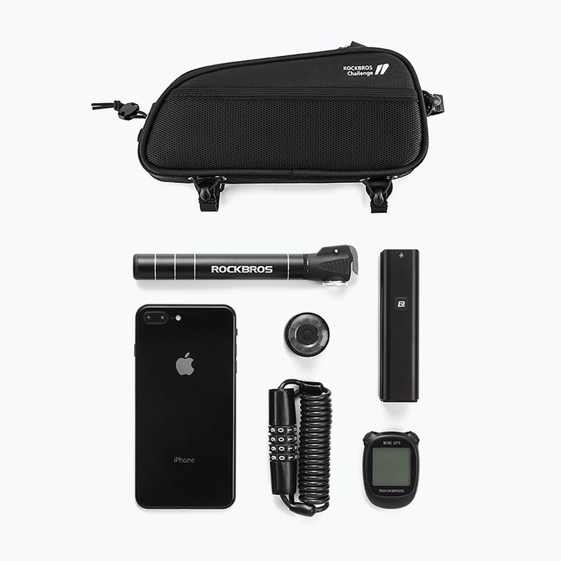 Borsa da bici per telaio Rockbros 30120096001 MTB Bike Top Tube Bag 1,3 l black 4
