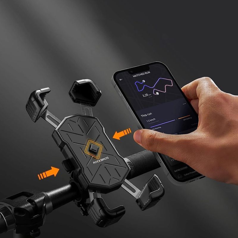 Supporto per cellulare da bici Rockbros 25210030001 Phone Holder black 4