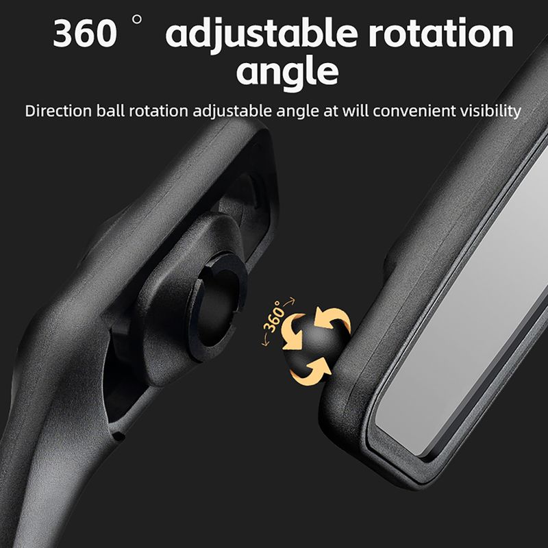 Specchietto per bicicletta Rockbros 26210007001 Mirror 1 pcs Left black 8