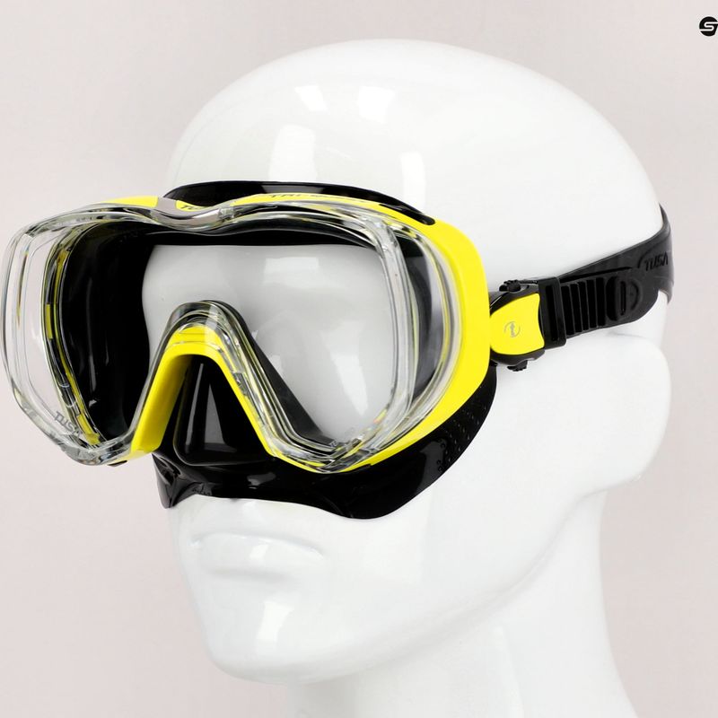 TUSA Tri-Quest FD maschera subacquea gialla 5
