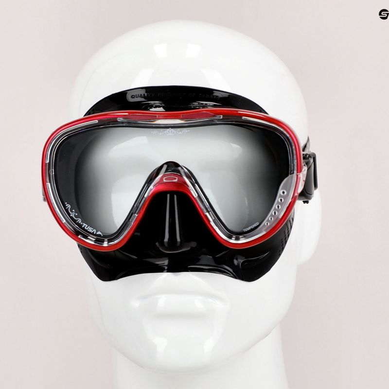 TUSA Tina FD maschera subacquea nera/rossa 7