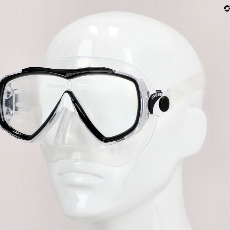 Maschera subacquea Cressi Estrella trasparente/nera 8