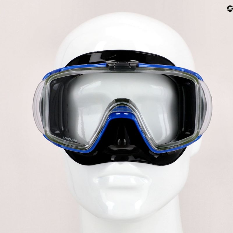 TUSA Visio Tri-Ex Maschera subacquea blu/nera 7