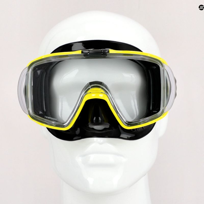 TUSA Visio Tri-Ex maschera subacquea giallo/nero 7