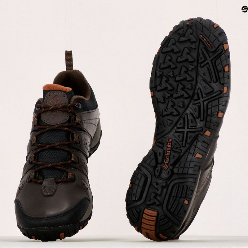 Columbia Woodburn II Waterproof stivali da trekking da uomo cordovan/cannella 13