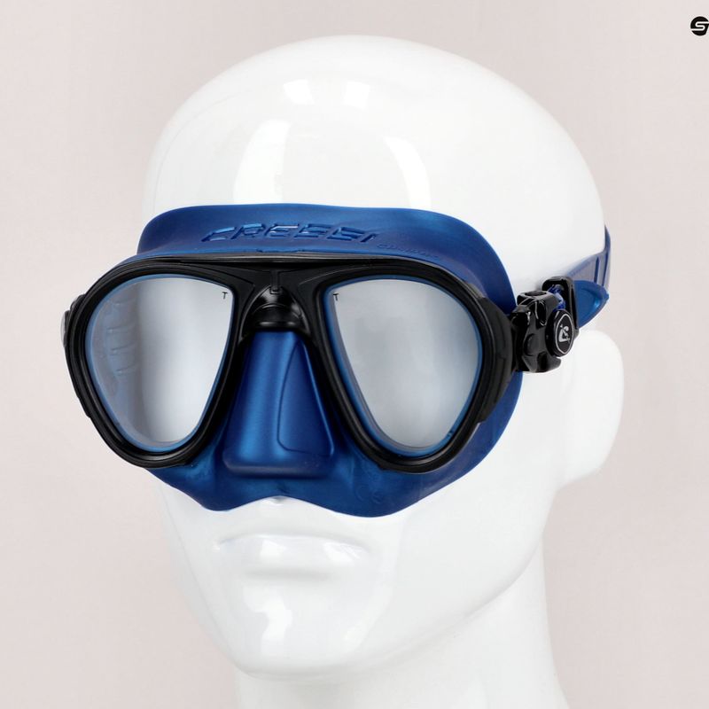 Maschera subacquea Cressi Calibro in metallo blu 3