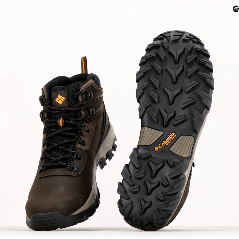 Columbia Newton Ridge Plus II Wp stivali da trekking da uomo in cordovan/squash 11