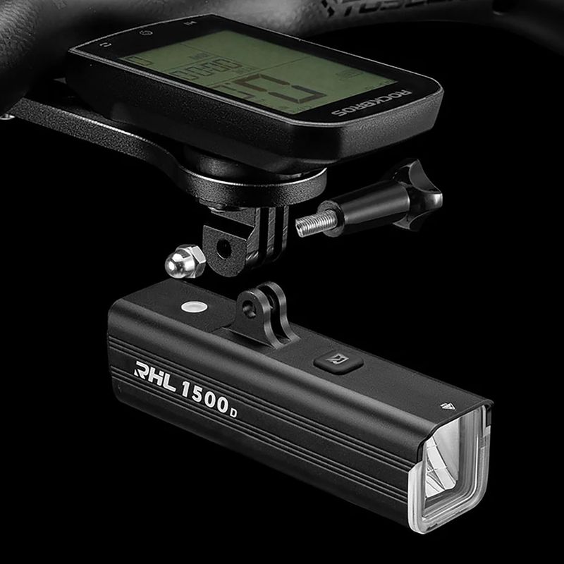 Luce anteriore per bicicletta Rockbros RHL1500 nero 7