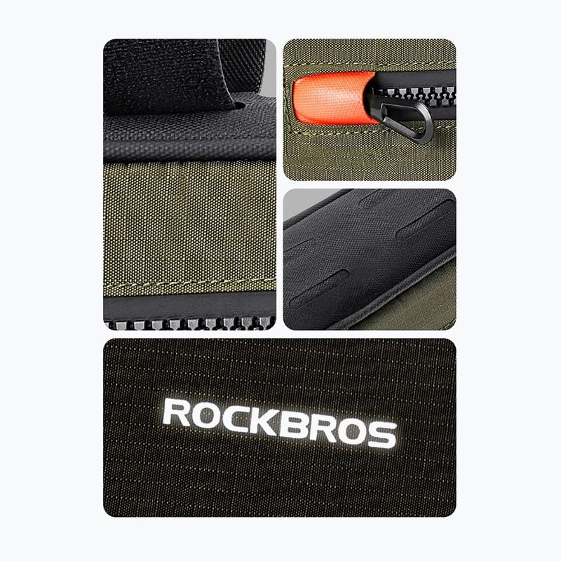 Borsa per telaio bici Rockbros 30120079 1,7 l verde/nero 3