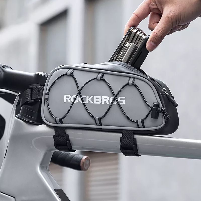 Borsa per telaio bici Rockbros 30120109 0,9 l argento 5