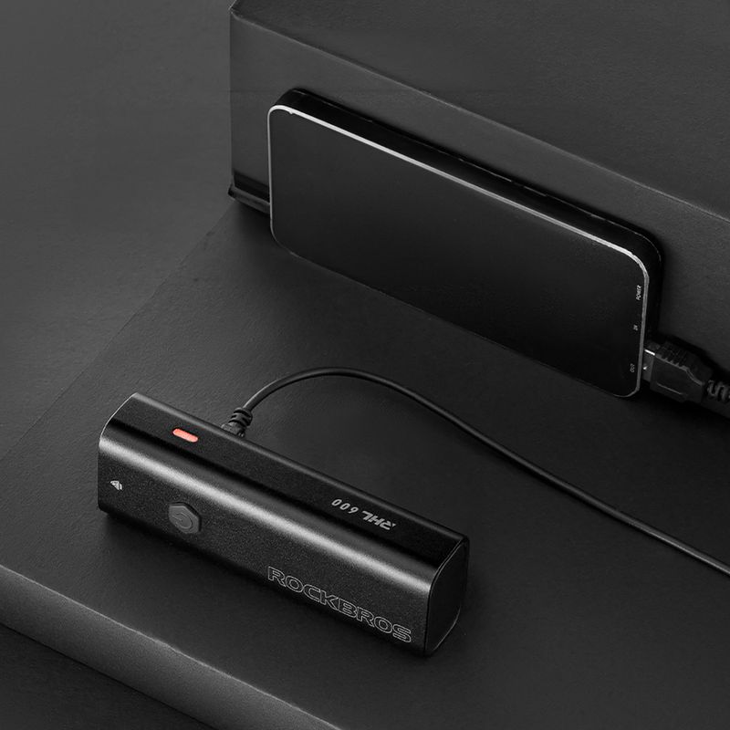 Luce anteriore per bicicletta Rockbros RHL600 nero 5