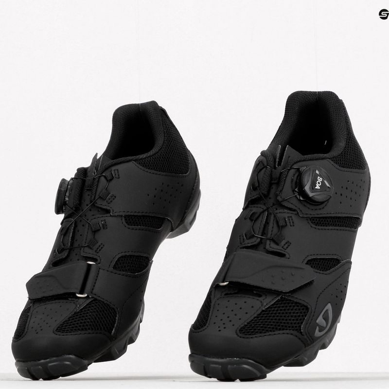 Scarpe da ciclismo MTB da uomo Giro Cylinder II nero 11