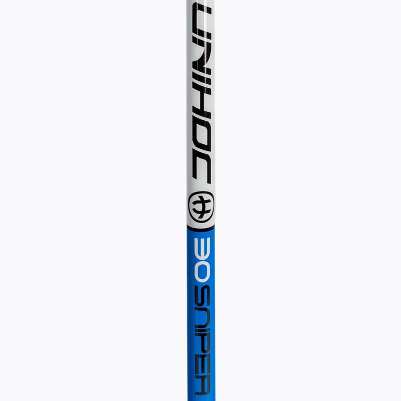 UNIHOC Sniper 30 bianco/blu bastone da floorball per mancini 3