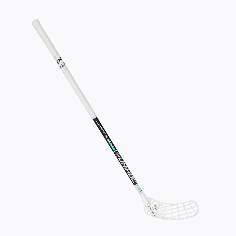 UNIHOC Iconic Composite 26 bianco/nero bastone da floorball per mancini