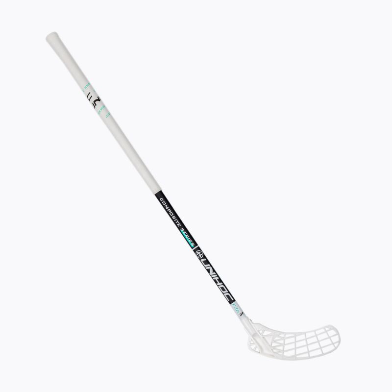 UNIHOC Iconic Composite 26 bianco/nero bastone da floorball per destrorsi