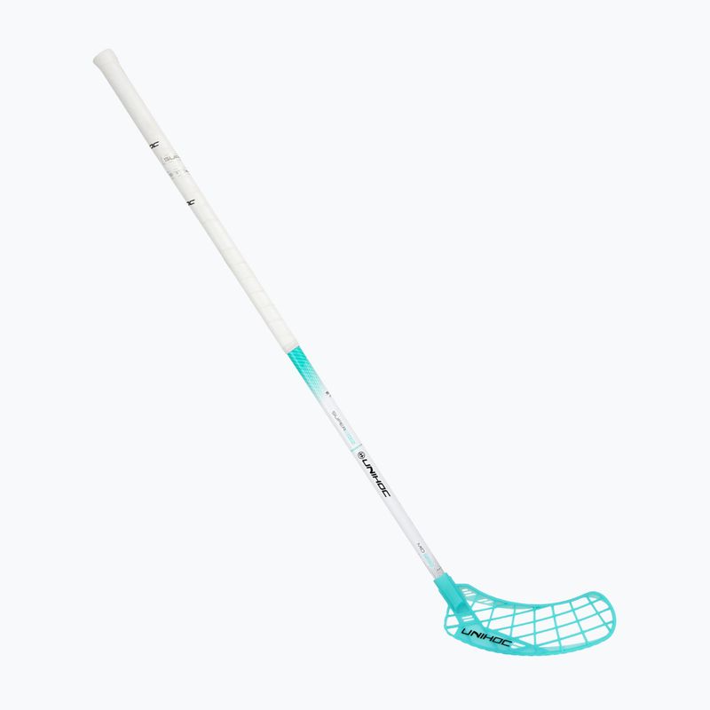 UNIHOC Epic Superskin Mid 29 bianco/blu bastone da floorball destro 5