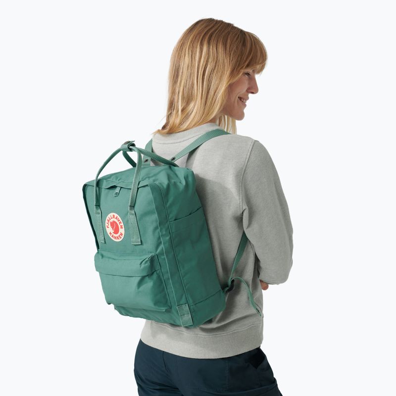 Zaino da escursionismo Fjällräven Kanken 16 l verde ghiaccio 9