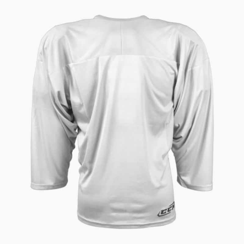 Maglia a maniche lunghe da hockey da uomo CCM 10200 SR bianco 2
