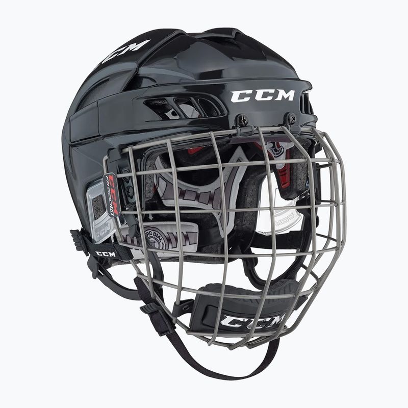 Casco da hockey CCM Fitlite Combo rosso