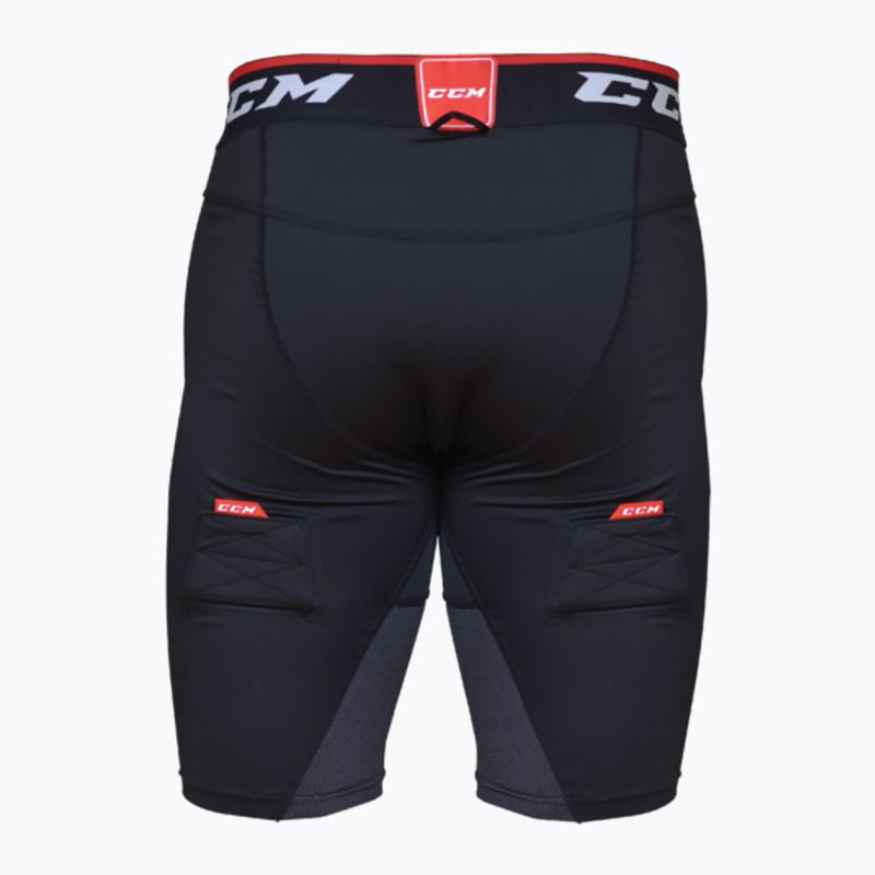 Pantaloncini da hockey CCM Ribano da uomo Compresion Jock SR nero 2