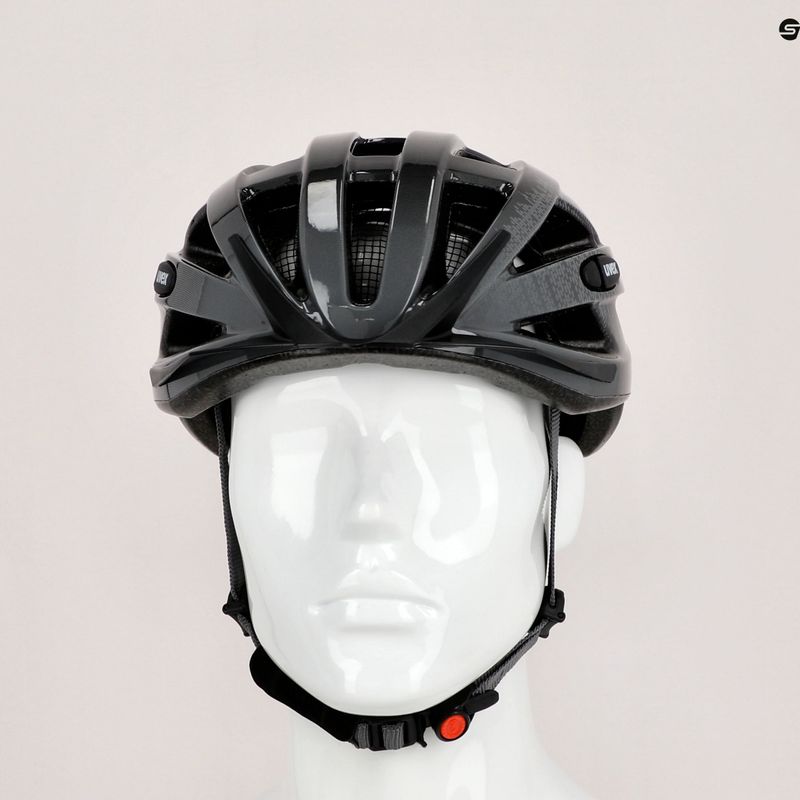 Casco da bicicletta UVEX Air Wing nero/grigio 9