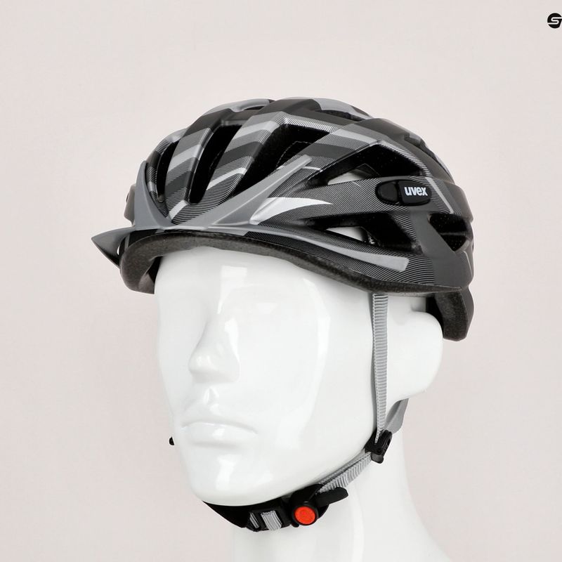 Casco da bicicletta UVEX Air Wing CC nero argento opaco 9