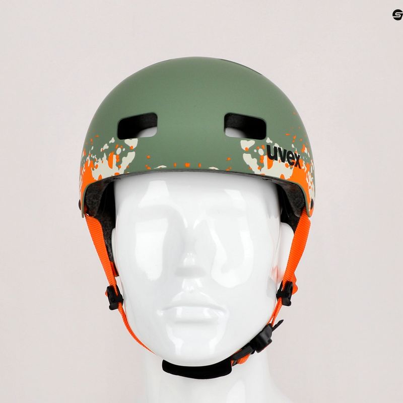Casco da bici per bambini UVEX Kid 3 CC verde muschio/sabbia opaco 9