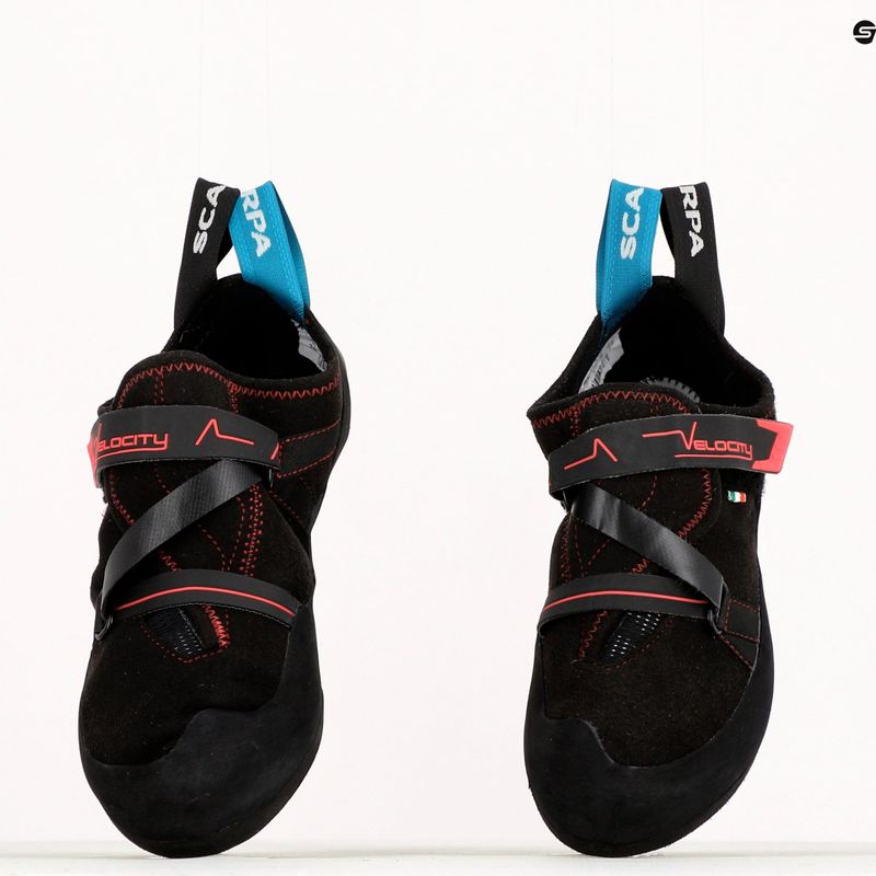 Scarpe da arrampicata da donna SCARPA Velocity nero/raspberry 9