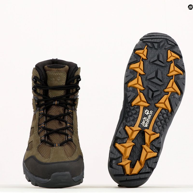 Jack Wolfskin stivali da trekking da uomo Vojo 3 Texapore Mid cachi/phantom 10