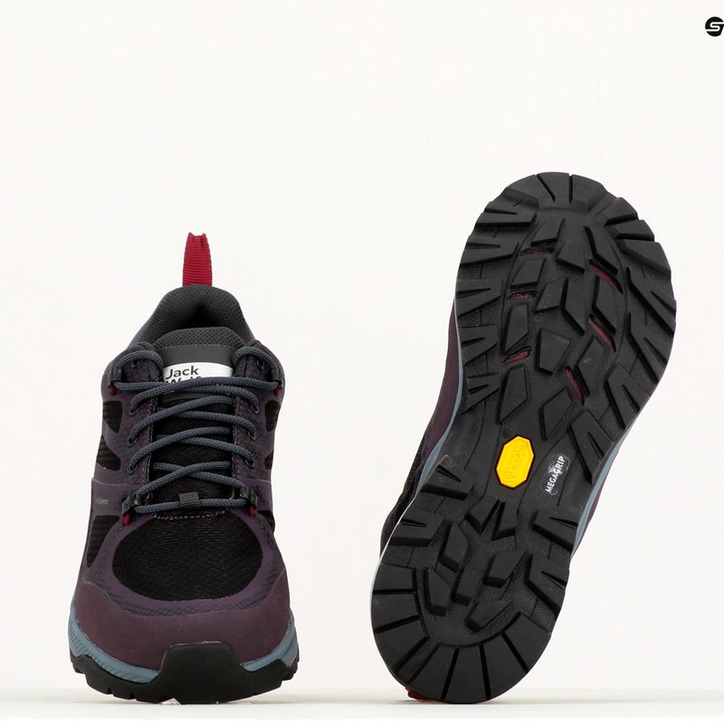 Stivali da trekking da donna Jack Wolfskin Force Striker Texapore Low viola/grigio 10