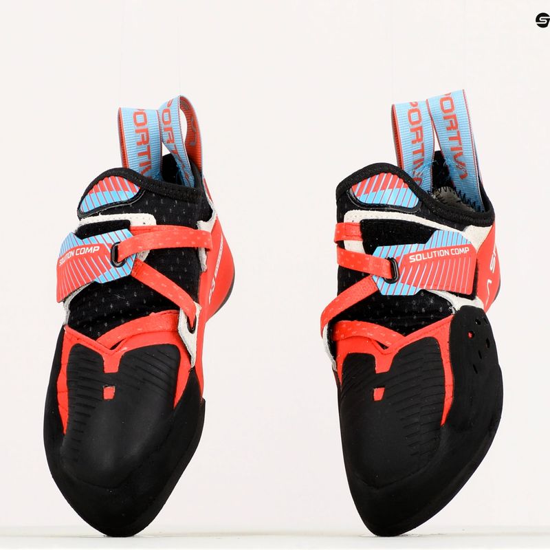 Scarpa da arrampicata La Sportiva Solution Comp ibisco/blu malibu da donna 9