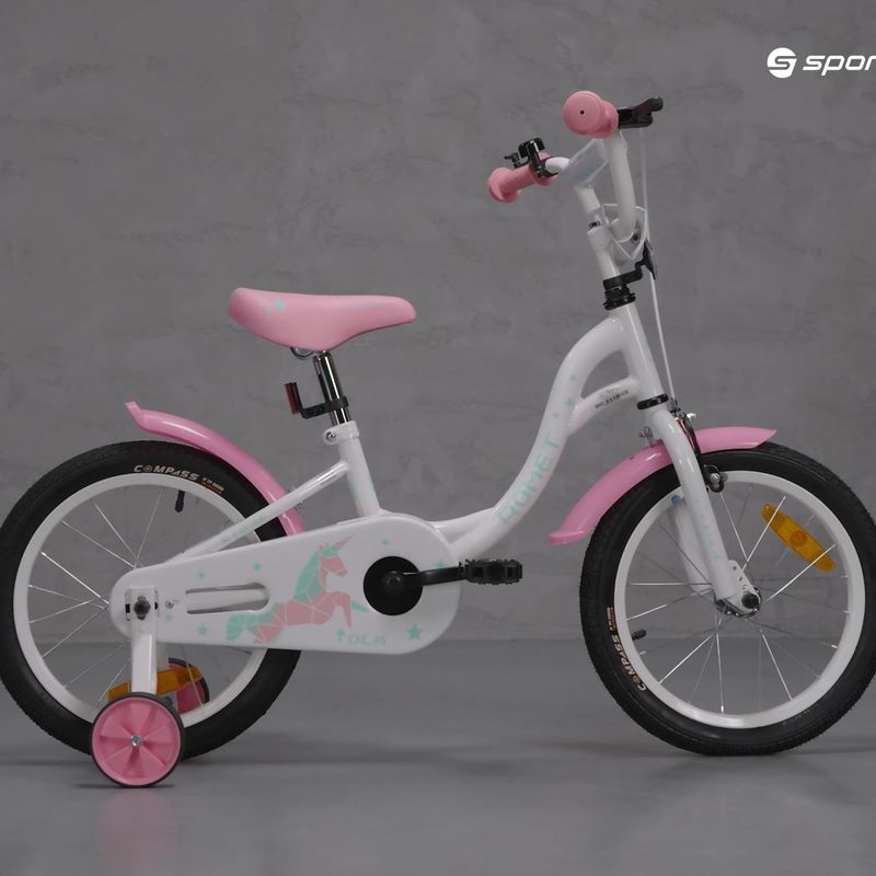 Bicicletta per bambini Romet Tola 16 bianco/turchese 7