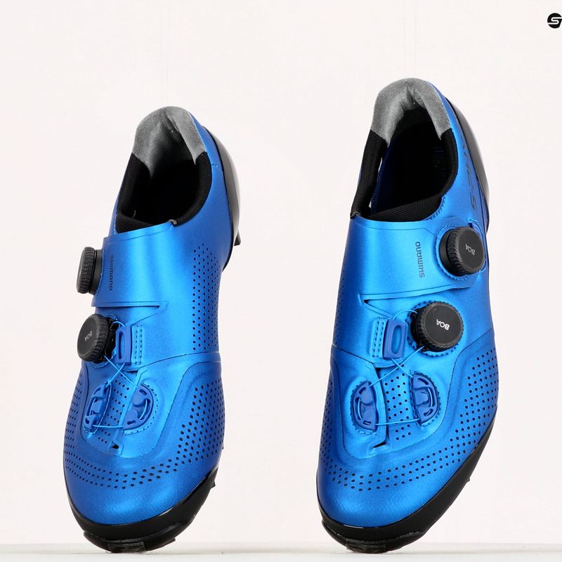 Scarpe da ciclismo MTB da uomo Shimano SH-XC902 blu 11