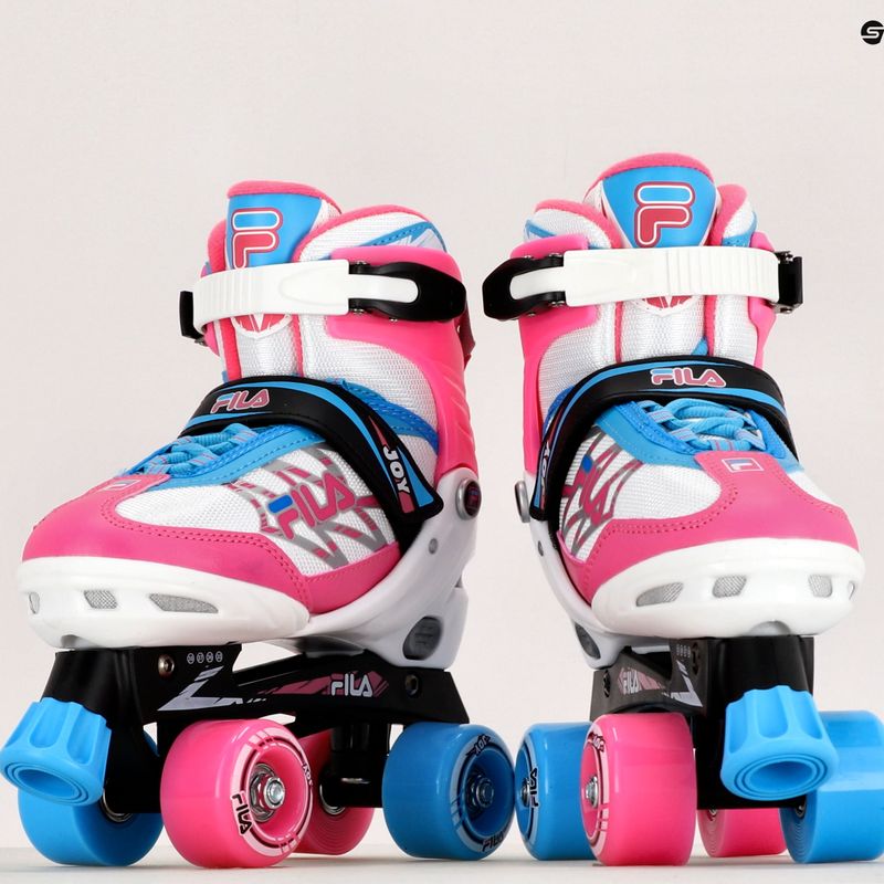 Pattini a rotelle per bambini FILA Joy G bianco/rosa/azzurro 11