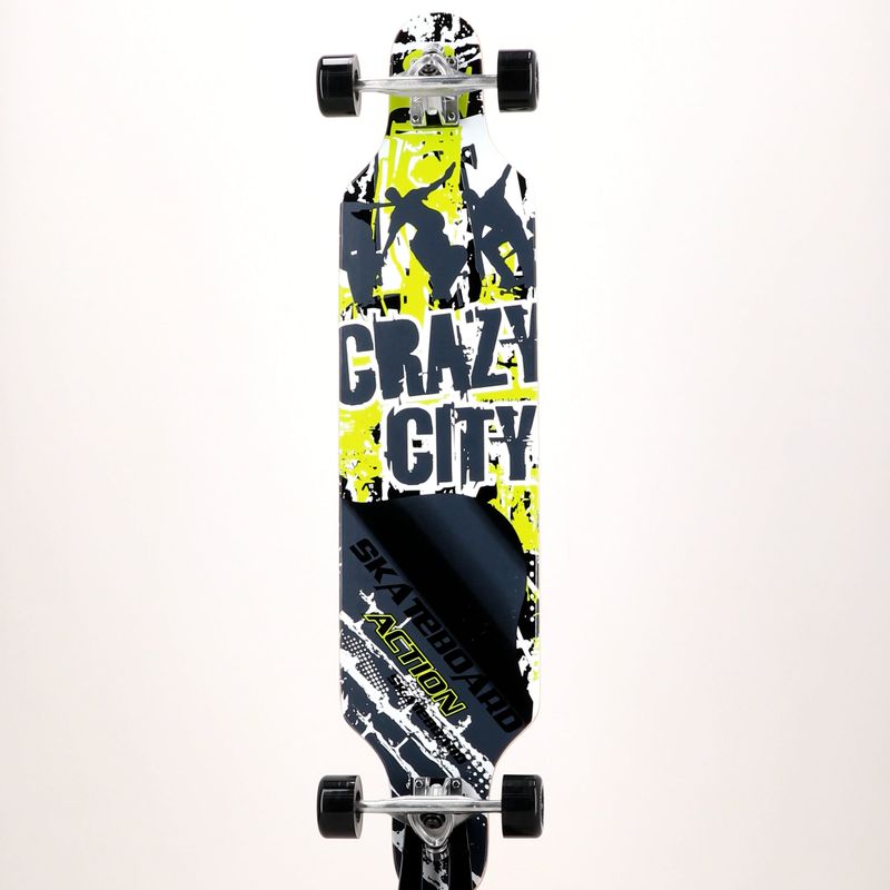 Meccanica Crossy longboard 40 x 9 nero/verde 11