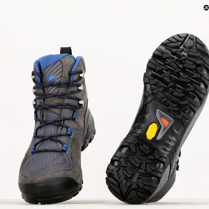 Scarponi da trekking Mammut Sapuen High GTX da uomo titanio scuro/ghiaccio scuro 10