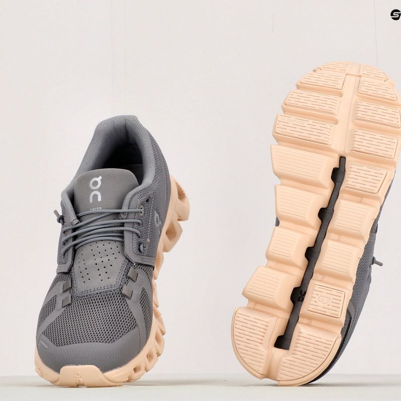 Scarpe da corsa On Running Cloud 5 zinco/shell da donna 11