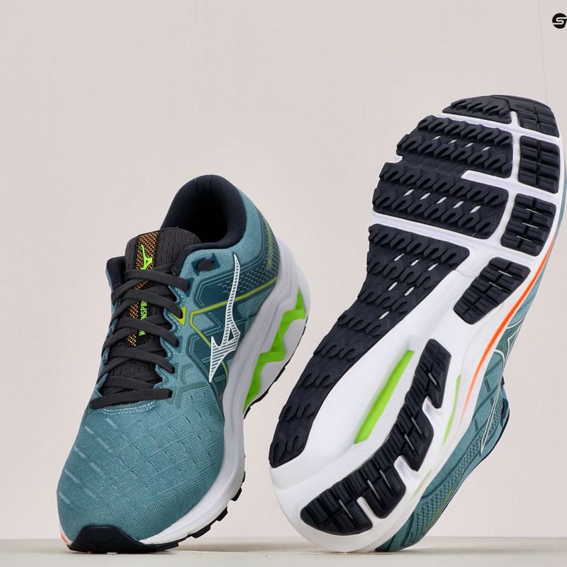 Scarpe da corsa da uomo Mizuno Wave Inspire 18 blu J1GC224401 16
