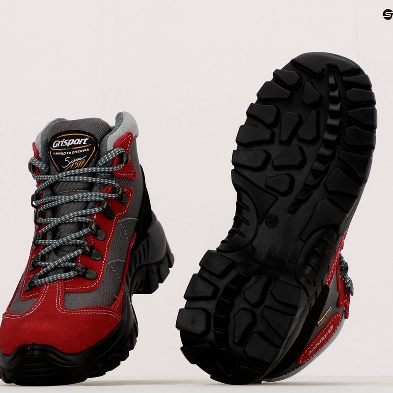 Stivali da trekking da donna Grisport 13362SV87G rosso 11