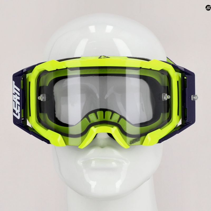 Occhiali da ciclismo Leatt Velocity 5.5 giallo neon/grigio chiaro 9