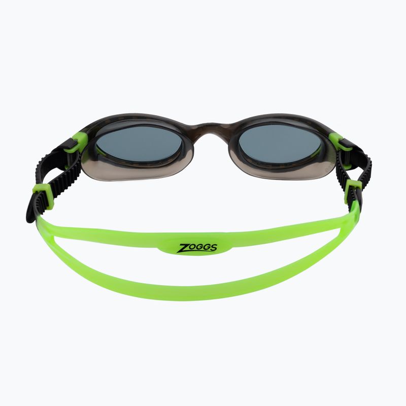 Occhialini da nuoto per bambini Zoggs Phantom 2.0 nero/lime/tinta fumo 5