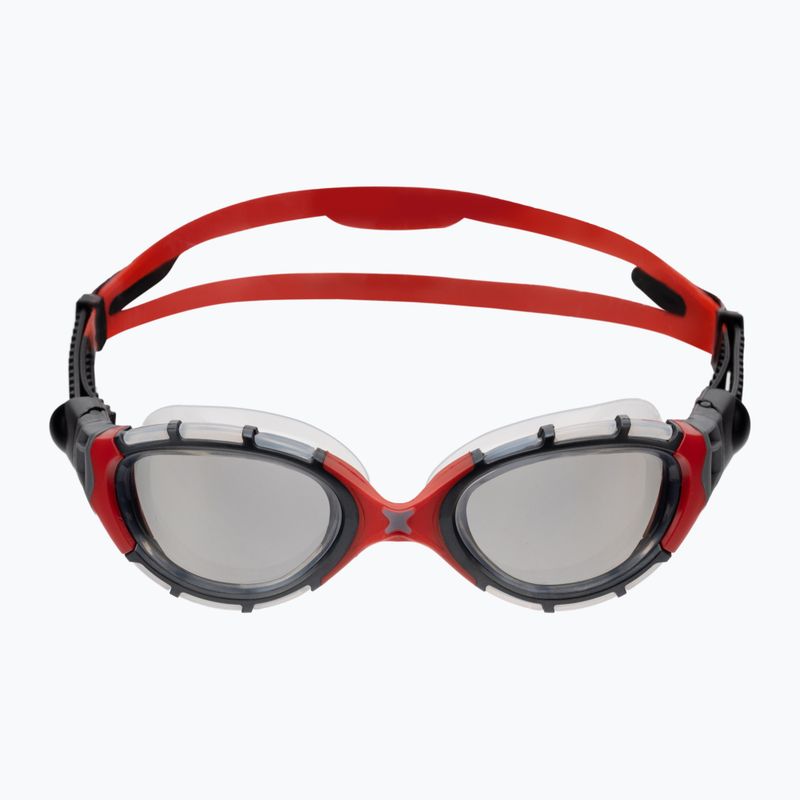 Occhiali da nuoto Zoggs Predator Flex Titanium clear/red/mirrored smoke 2