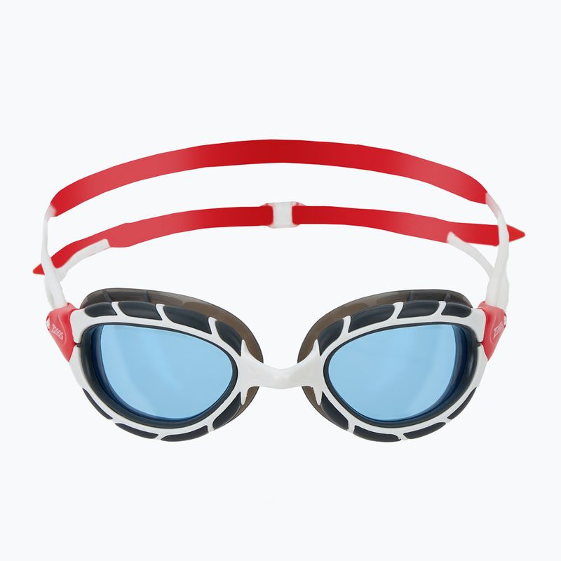 Occhiali da nuoto Zoggs Predator bianco/ rosso/ blu tinta 2