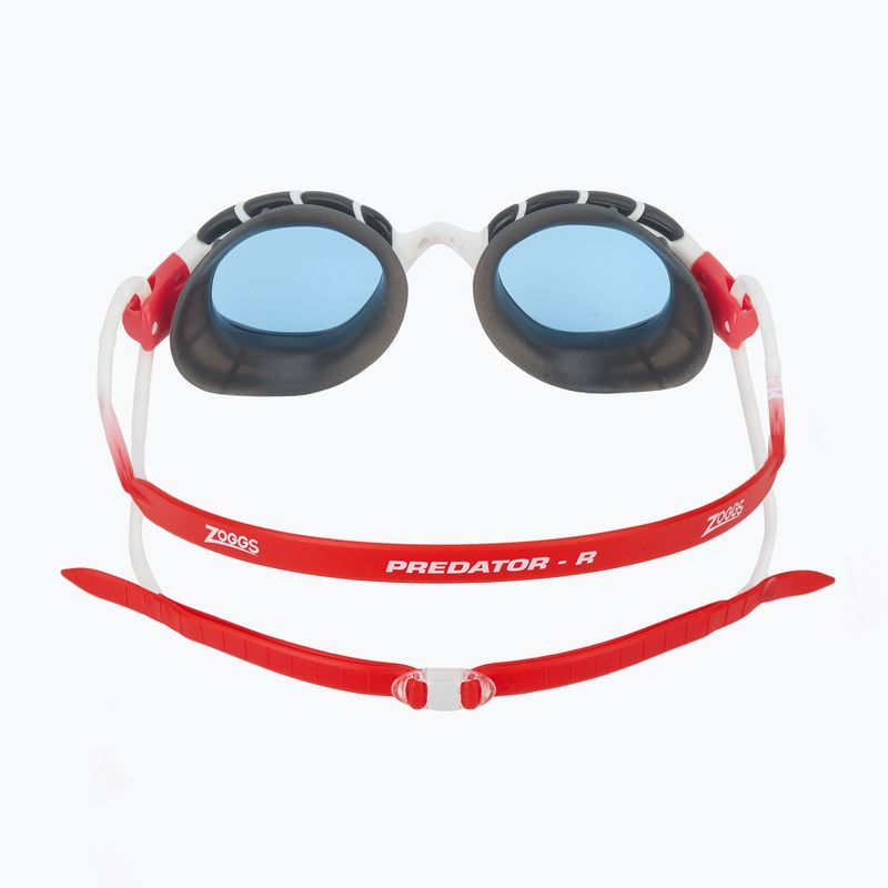 Occhiali da nuoto Zoggs Predator bianco/ rosso/ blu tinta 4