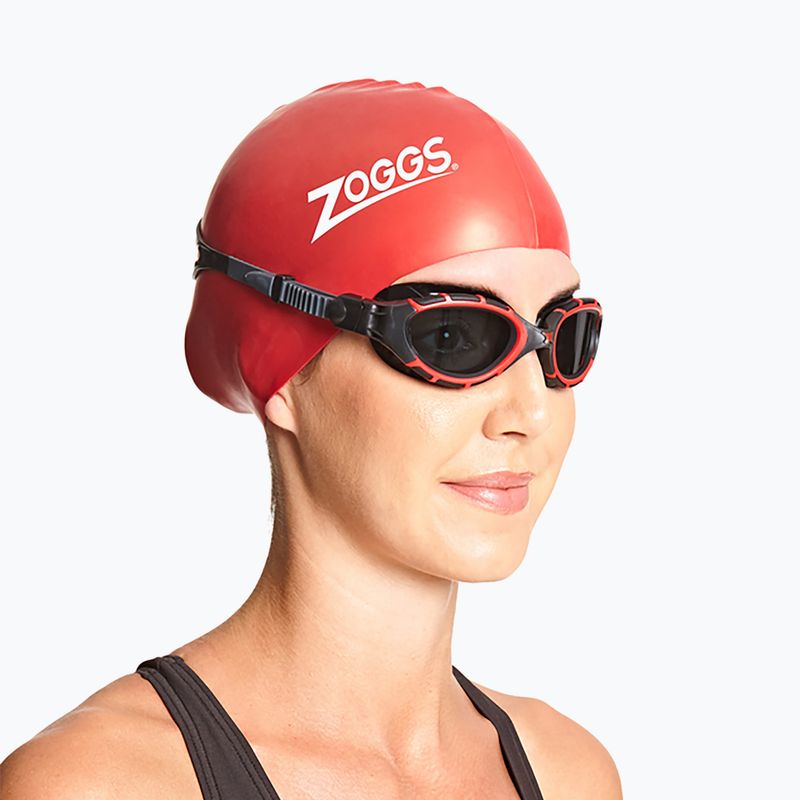 Occhiali da nuoto Zoggs Predator Flex Polarised rosso/nero/fumo polarizzato 7