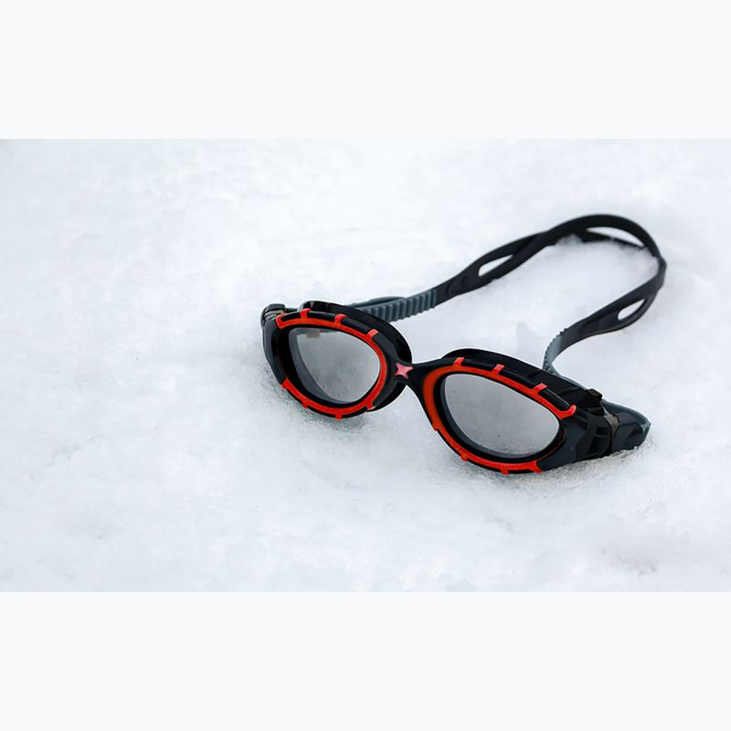 Occhiali da nuoto Zoggs Predator Flex Polarised rosso/nero/fumo polarizzato 8