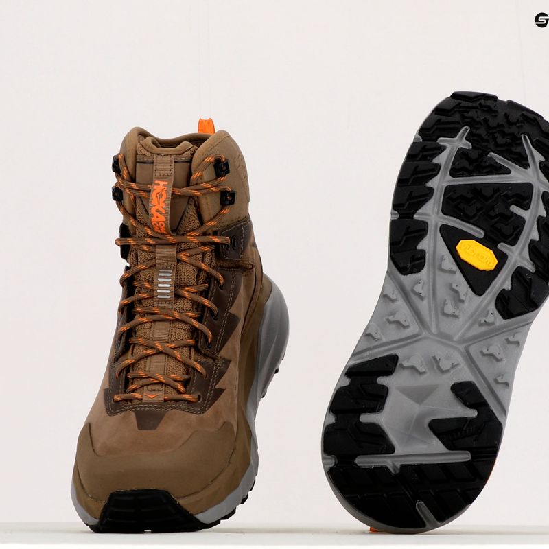 Scarpe da trekking da uomo HOKA Kaha GTX otter/persimmon 9