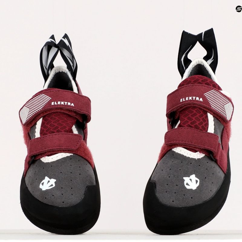 Scarpa da arrampicata da donna Evolv Elektra grigio/merlot 9