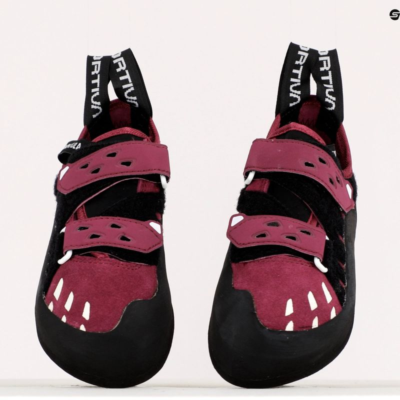 Scarpa da arrampicata La Sportiva Tarantula rosso prugna per donna 9