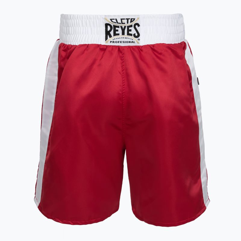 Pantaloncini da boxe da uomo Cleto Reyes Satin rosso/bianco 2